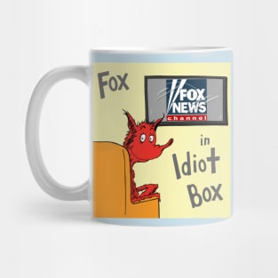 Fox in Idiot Box Mug